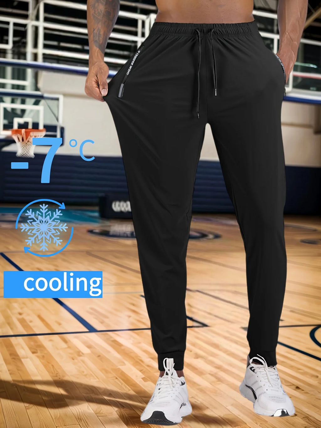 Sweatpants Men Gift Breathable and Quick-drying Material Mens Sports Pants Football Gym Clothes Man Fishing Zipper Pockets Men's
