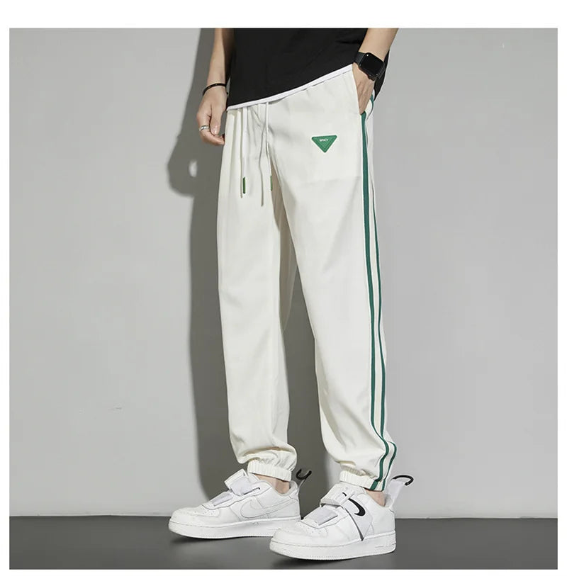 Joggers Streetwear Casual Side Stripe Pants Mens Fitness Sportswear Bottoms Loose Sweatpants Gyms Trousers Track pantalones