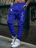 Men's Trendy Letter Graphic Fleece Sweatpants 2026 New Style High Quality Casual Long Trousers mens pants