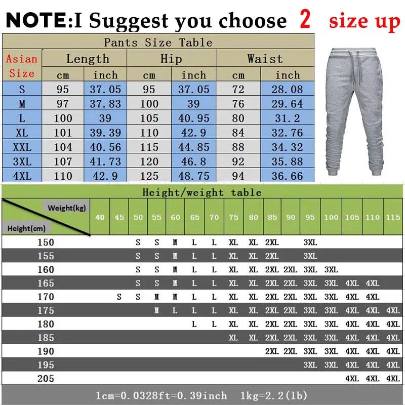 2024 Joggers Sweatpants Men Casual Loose Pants Workout Letter Print Track pants Autumn Winter Male Sportswear Trousers