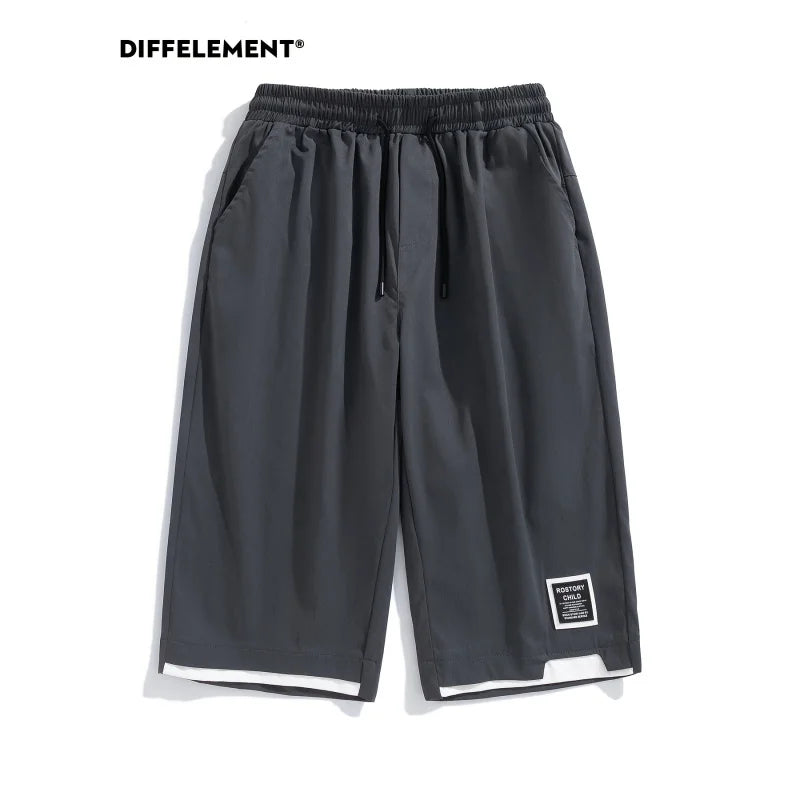 Men Pants Summer Men's Clothes Casual Sports Cropped Drawstring Design Outdoor Running Sports Shorts Clothing Beach Man Workwear