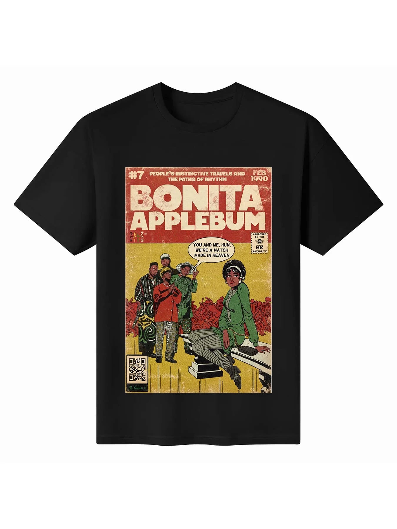 A Tribe Called Quest Shirt, Bonita Applebum! Vintage Album, 80s 90s Hip Hop RB, Tribe Tshirt Retro Comic Tee