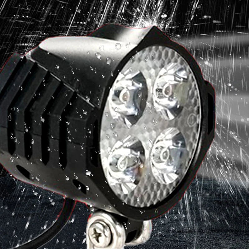 E-Bike 12V 24V 36V 48V 60V 72V Electric Bicycle Light with Horn Waterproof IPX4 Headlight Horn Set Front Headlight Horn Set