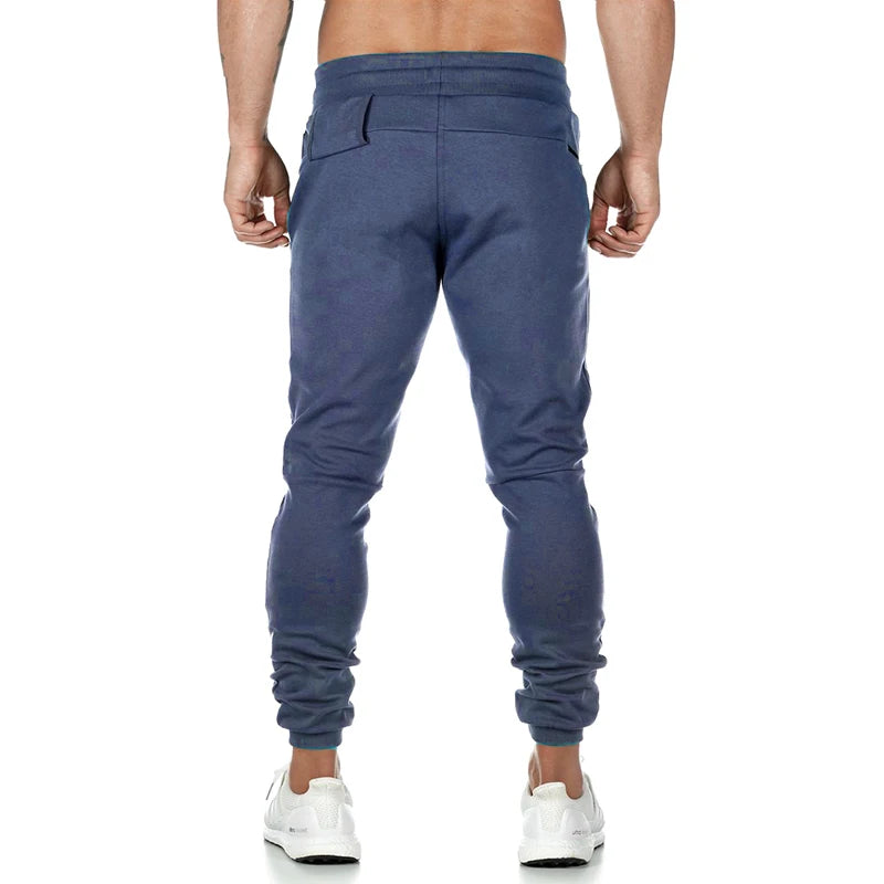 Men's Cotton Gym Pants Lightweight Stretch Yoga Jogger Sweatpants Pockets Outdoor Sports Workout Jogging Running Trousers