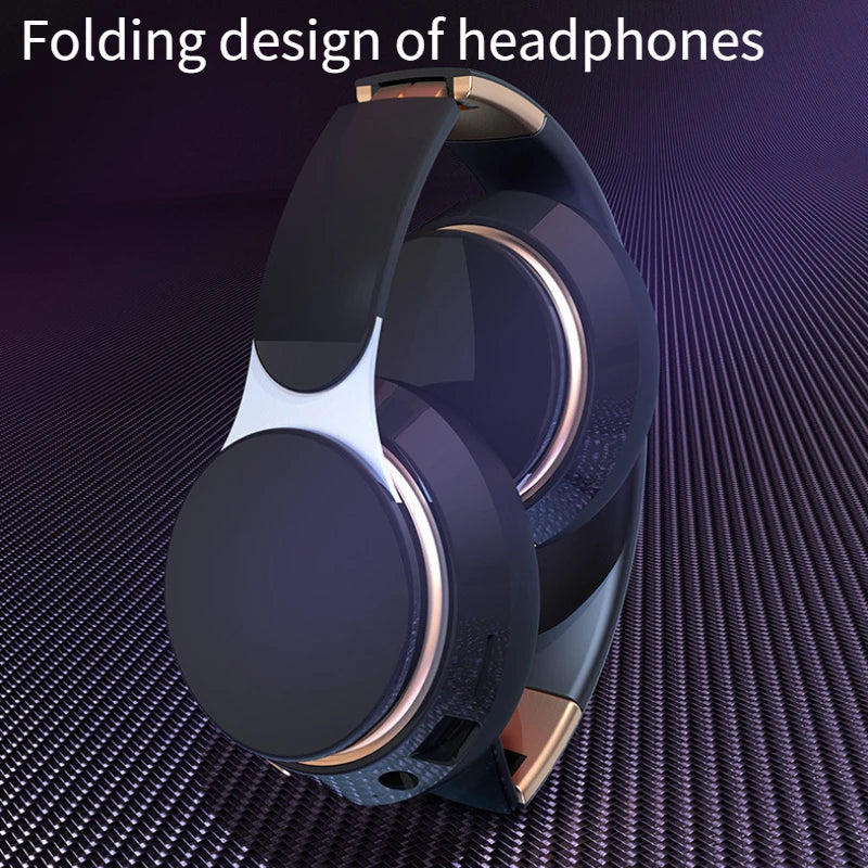 Wireless Headsets Foldable Bluetooth Earphones Noise Reduction Sports Headsets With HD Mic Gaming Headphones Bass Headsets