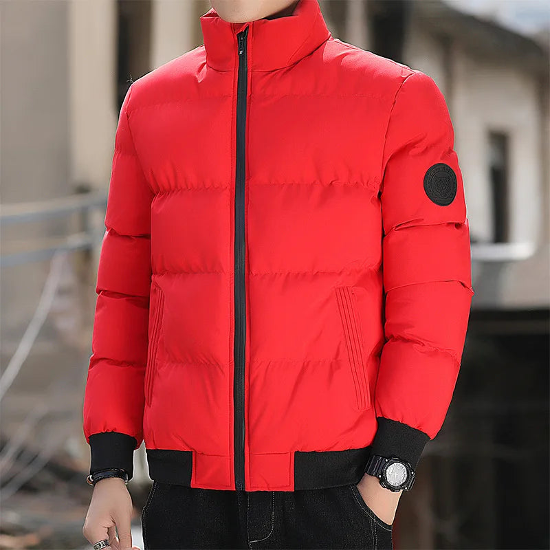 New Men Cotton-padded Men's Winter Padded Men's Winter Padded Padded Jacket With Cashmere Thickening Korean Version Coat