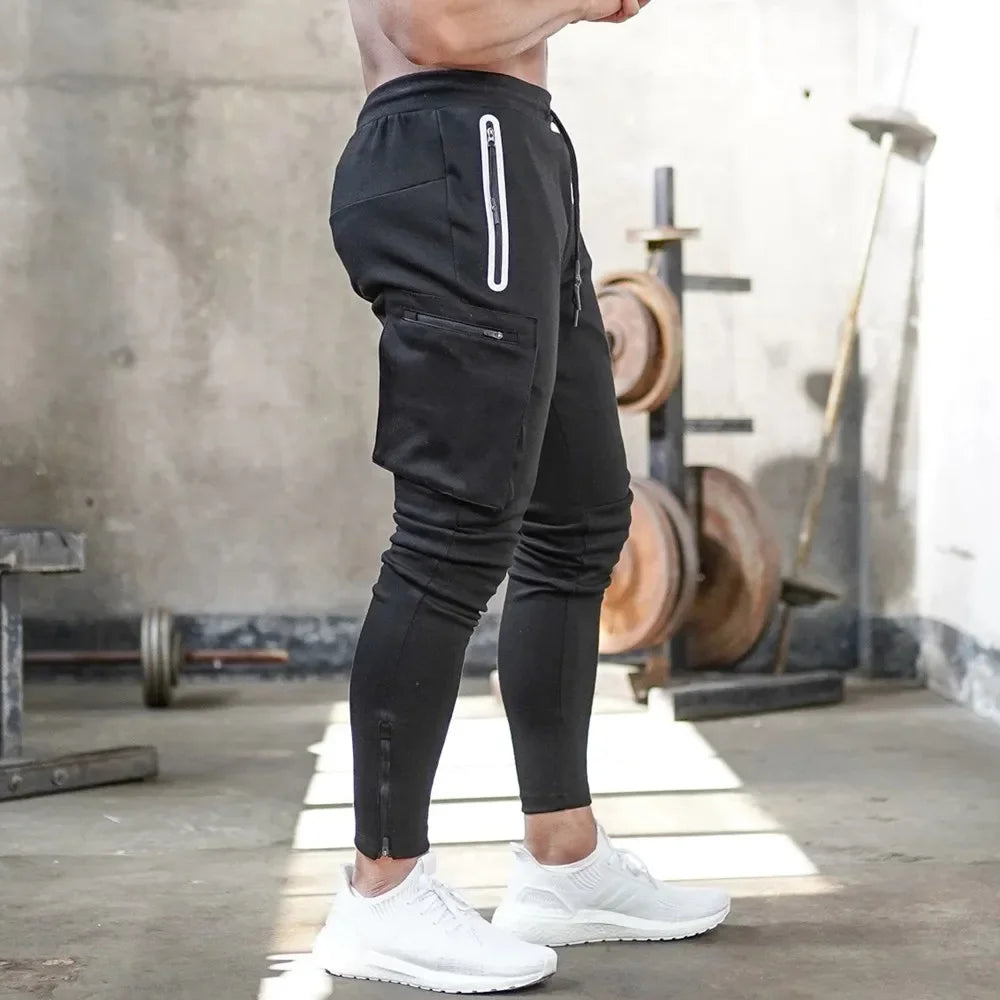 Joggers Sweatpants Men Casual Skinny Pants Multi-pocket Trousers Male Track Pants Gym Fitness Training Bodybuilding Sport Pant