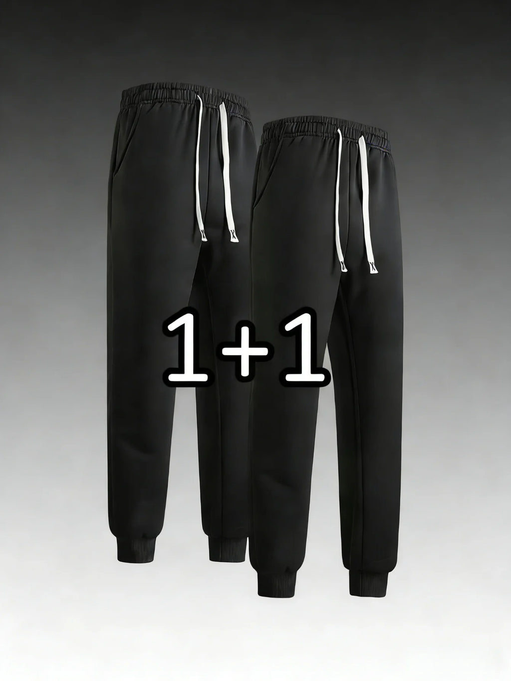 2-Pack Man Pants Clothing Casual Xl Black Men Y2k Clothes Sweatpants Black Sports Trousers Elastic Waistband Autumn Men Trousers