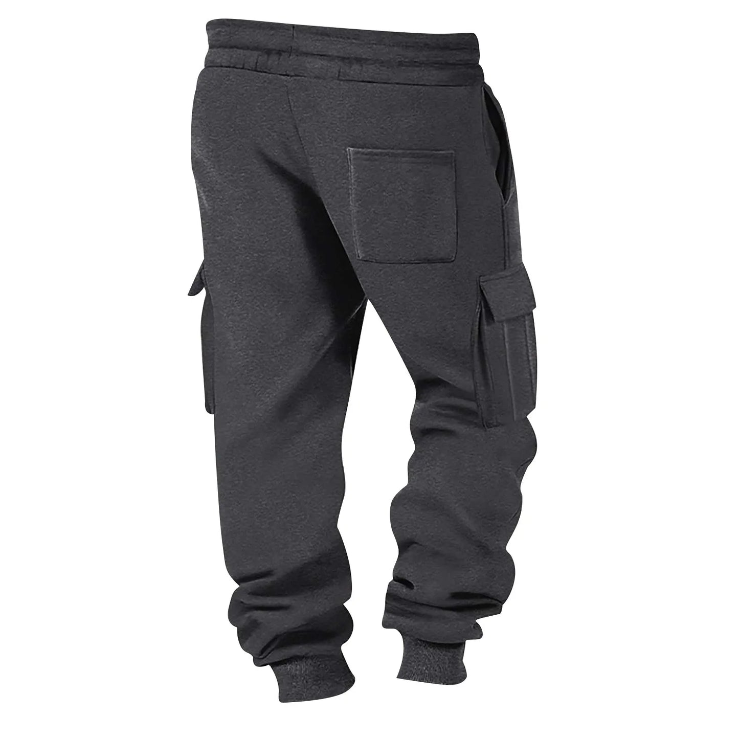 2025 Mens Sweatpants Straight Fit Joggers For Sports And Streetwear Loose Oversized Drawstring Long Pants Men Multi-Pocket Pants