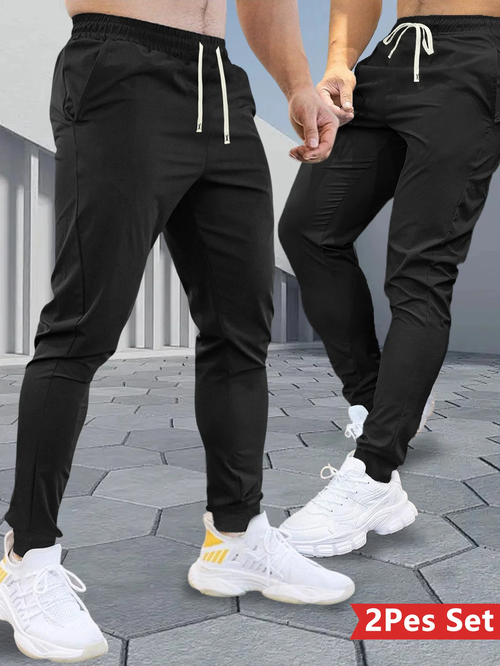 2-Pack spring Men's Clothing Casual Pants Home Man Y2k Clothes Drawstring Elastic Waist Sweatpants 2026 Men's Sports Trousers
