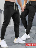 2-Pack spring Men's Clothing Casual Pants Home Man Y2k Clothes Drawstring Elastic Waist Sweatpants 2026 Men's Sports Trousers