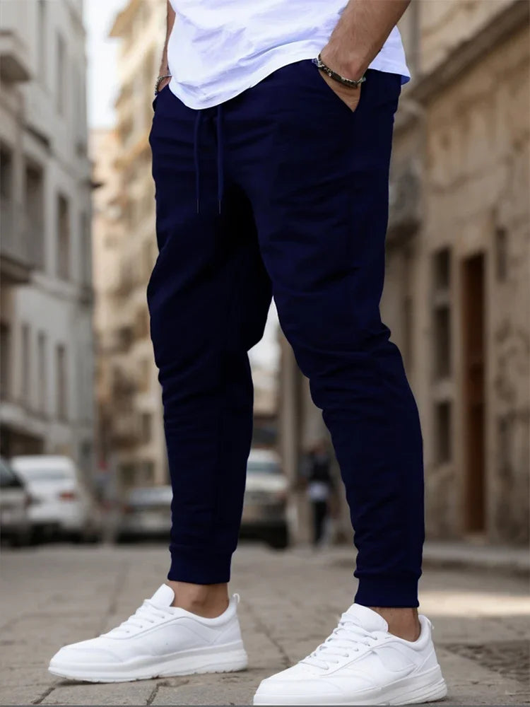 Summer Men's Joggers Ideal for Running Fitness Breathable Sweatpants for Workout Fashion Casual Trousers