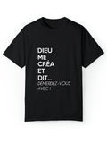 Men'S Cotton Casual T-Shirt - Short Sleeve, Round Neck with Letter Print | Machine Washable