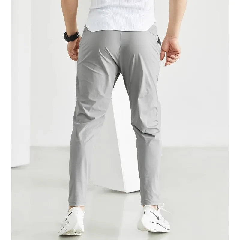 Mens Joggers Sweatpants Thin Casual Hip Hop Trousers Gyms Tracksuit Workout Track Pants Brand Jogger Fitness Pants Men
