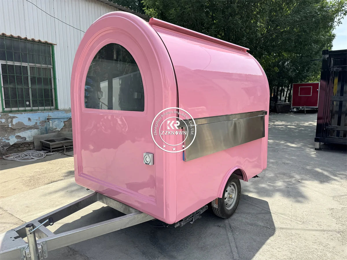 Concession Food Truck Trailer Ice Cream Kiosk Fully Equipped Coffee Snack Shop Store Bbq Restaurant Mobile Kitchen  Food Truck