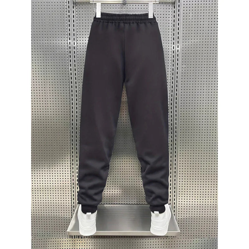 Four-Piece Clothing Casual Pants Loose Fit Men Y2k Man Clothes Trousers Autumn 2025 Elastic Waistband Men's Black Casual Pants