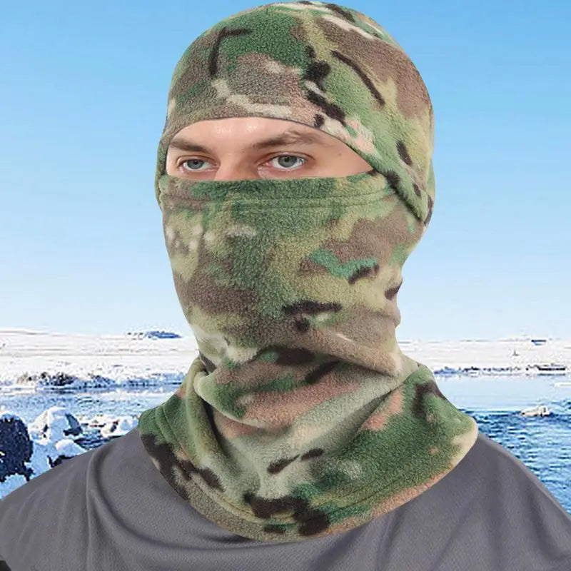 Tacticals Camouflage Balaclava Full Face Mask Skiing Cycling Hunting Fishing Head Cover Scarf Multicam Military Fleece Beanie