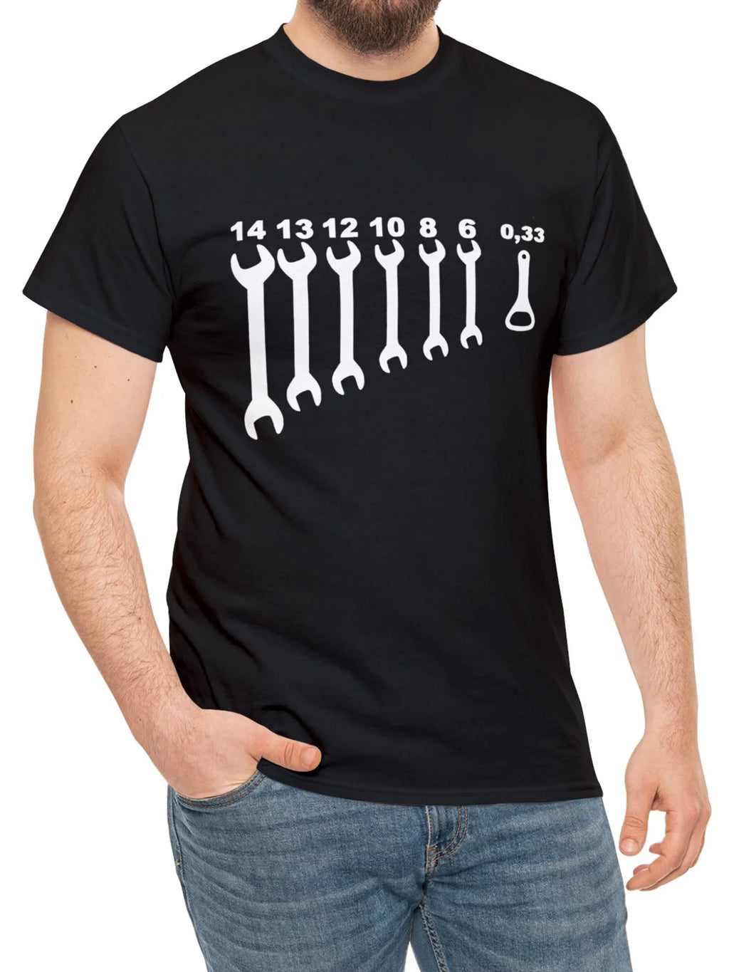 Men'S Fashion Tool Pattern Cotton Sports T-shirt, Casual Stretch Round Neck Tee Shirt For Summer