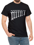 Men'S Fashion Tool Pattern Cotton Sports T-shirt, Casual Stretch Round Neck Tee Shirt For Summer
