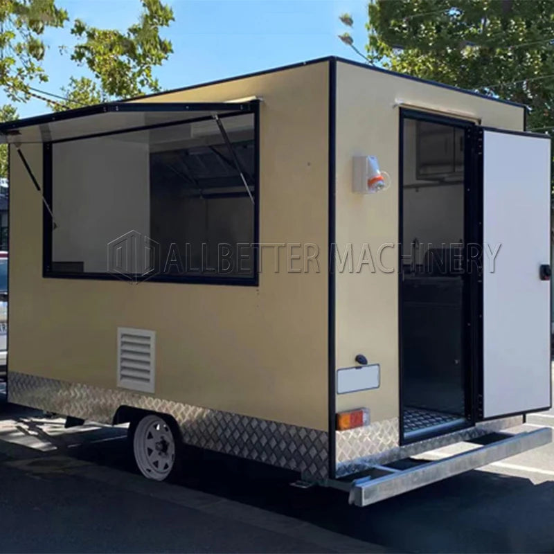 Allbetter Best Quality Food Trailer Street Fast Food Trucks Street Mobile Food Trailer with Full Kitchen Equipments