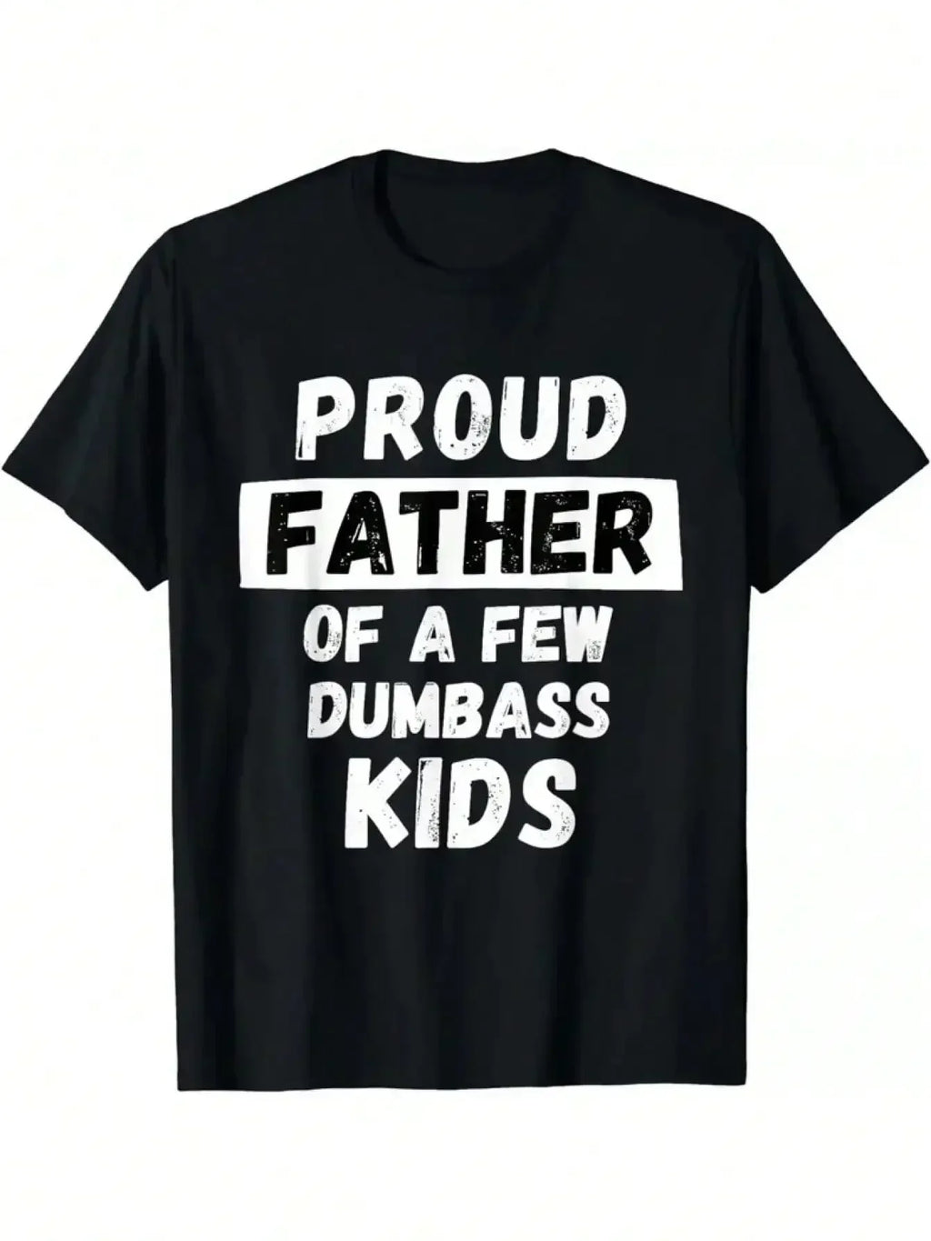 Dad of Dumbasses Tee | Premium Cotton Crew Neck – Hilarious Irony Graphic Design for Father's Day, Unisex Casual Wear