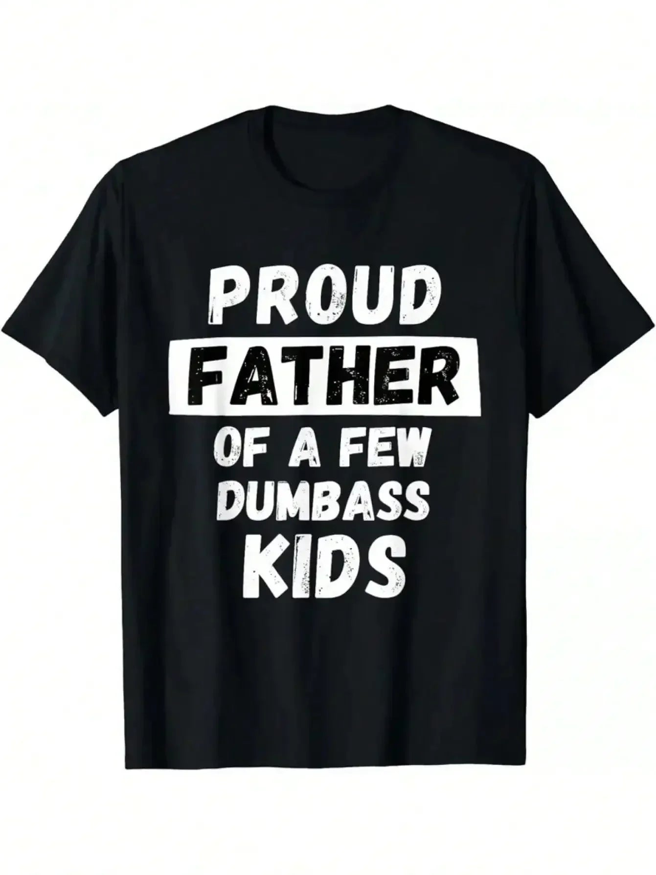 Dad of Dumbasses Tee | Premium Cotton Crew Neck – Hilarious Irony Graphic Design for Father's Day, Unisex Casual Wear