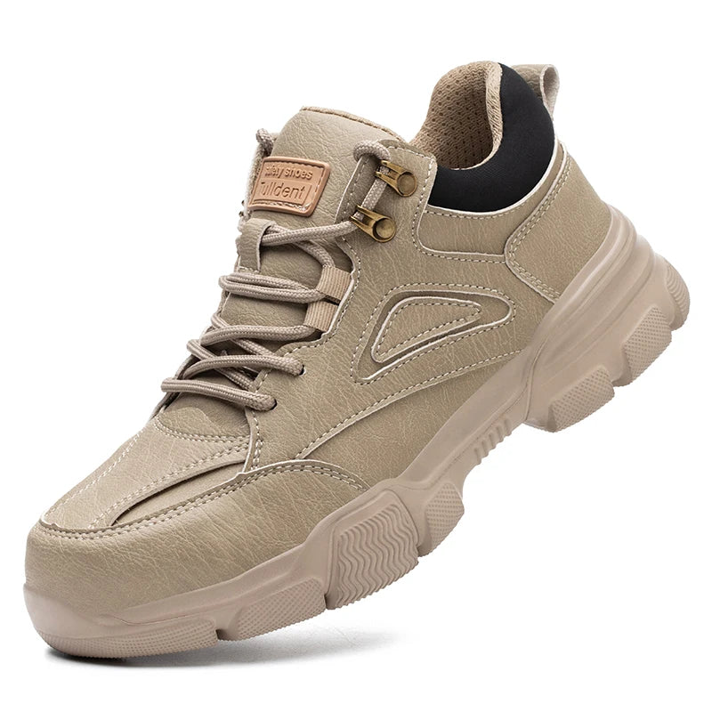 Safety Shoes Men Steel Toe Work Shoes Anti-smash Anti-puncture Indestructible Shoes Protective Boots Tactical Boots