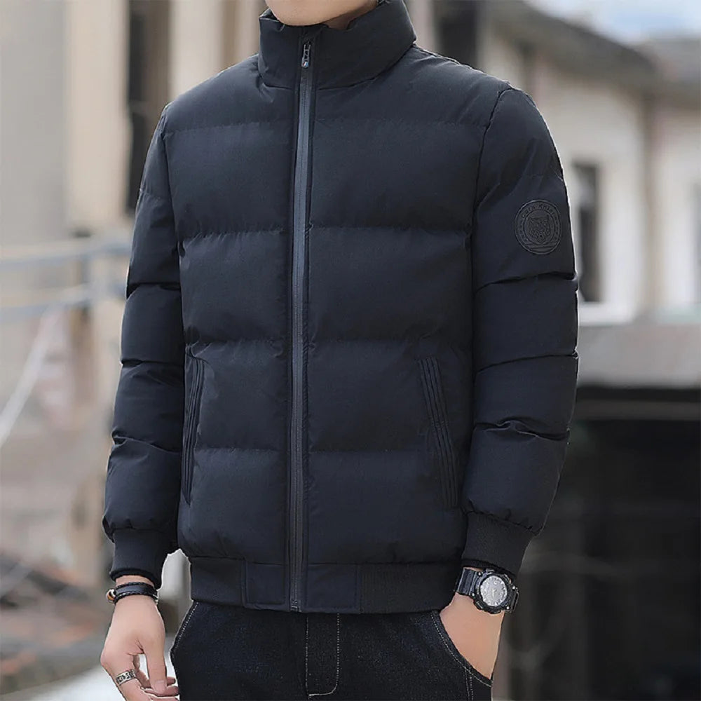 New Men Cotton-padded Men's Winter Padded Men's Winter Padded Padded Jacket With Cashmere Thickening Korean Version Coat