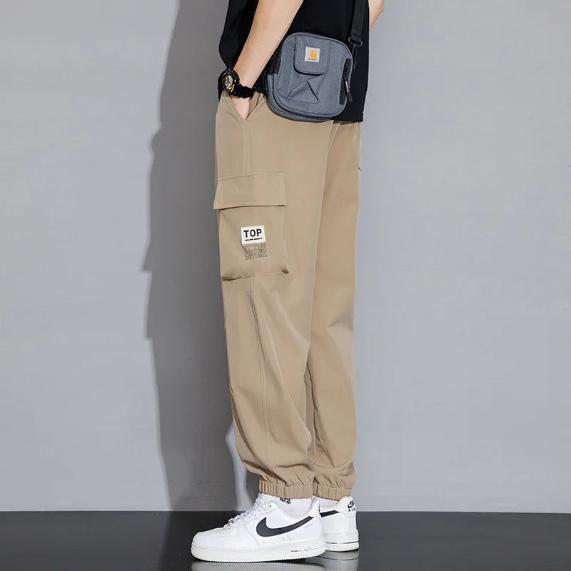 Straight Working Pants Men American Retro Autumn New Fashion Large Size Loose Casual Wide-Level Pants Men Y2k