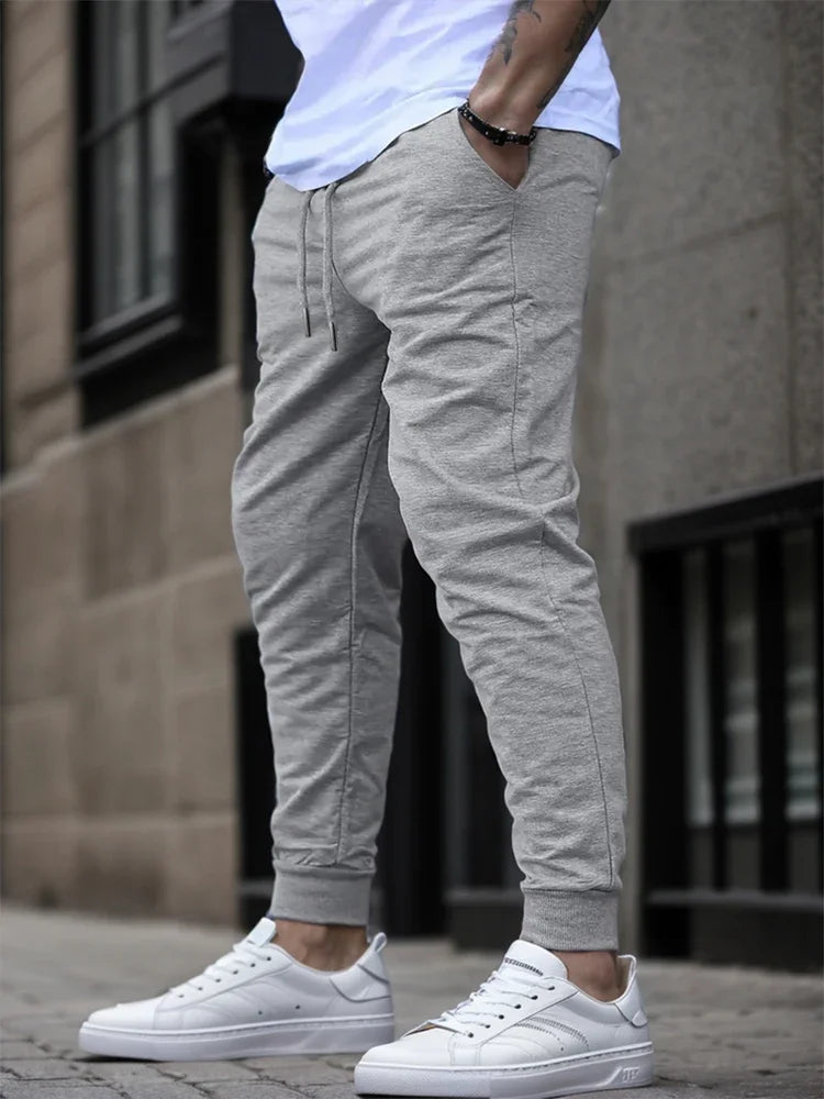 Summer Men's Joggers Ideal for Running Fitness Breathable Sweatpants for Workout Fashion Casual Trousers