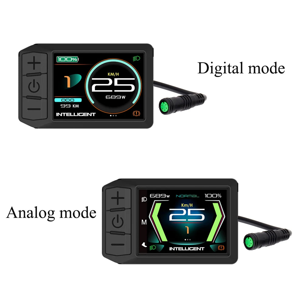 Electric Bicycle LCD 600C Bluetooth Display BF-UART Instrument 500C NEW Speed Applicable To Bafang Mid Hub Motor 36V 48V 52V