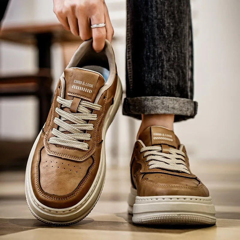 Men's Shoes Spring and Autumn Soft-sole Non-slip Casual Shoes Fashion Joker Outdoor Walking Shoes Youth Light Sports Board Shoe