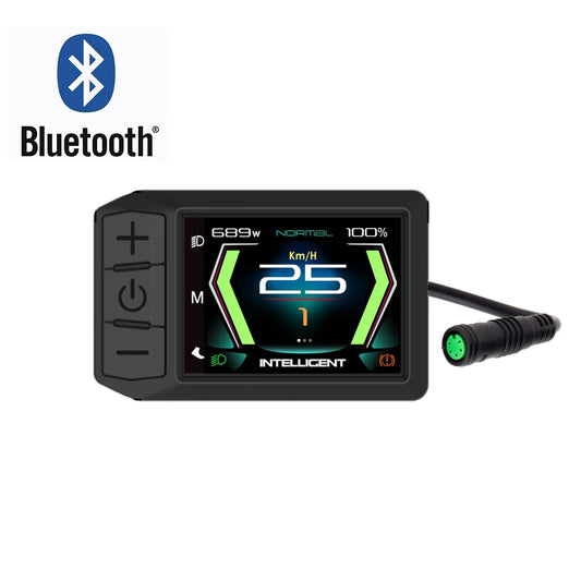 Electric Bicycle LCD 600C Bluetooth Display BF-UART Instrument 500C NEW Speed Applicable To Bafang Mid Hub Motor 36V 48V 52V