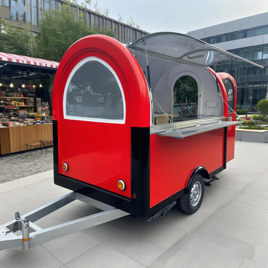 Best Selling Mobile Bar Station BBQ Pizza Trucks Food Cart Coffee Trailer Food Truck Mobile Kitchen Fully Equiped