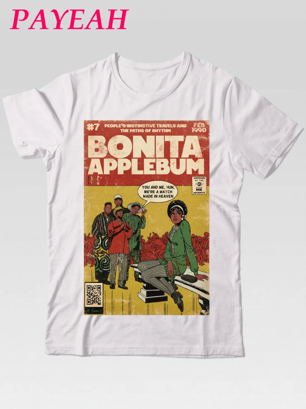 A Tribe Called Quest Shirt, Bonita Applebum! Vintage Album, 80s 90s Hip Hop RB, Tribe Tshirt Retro Comic Tee