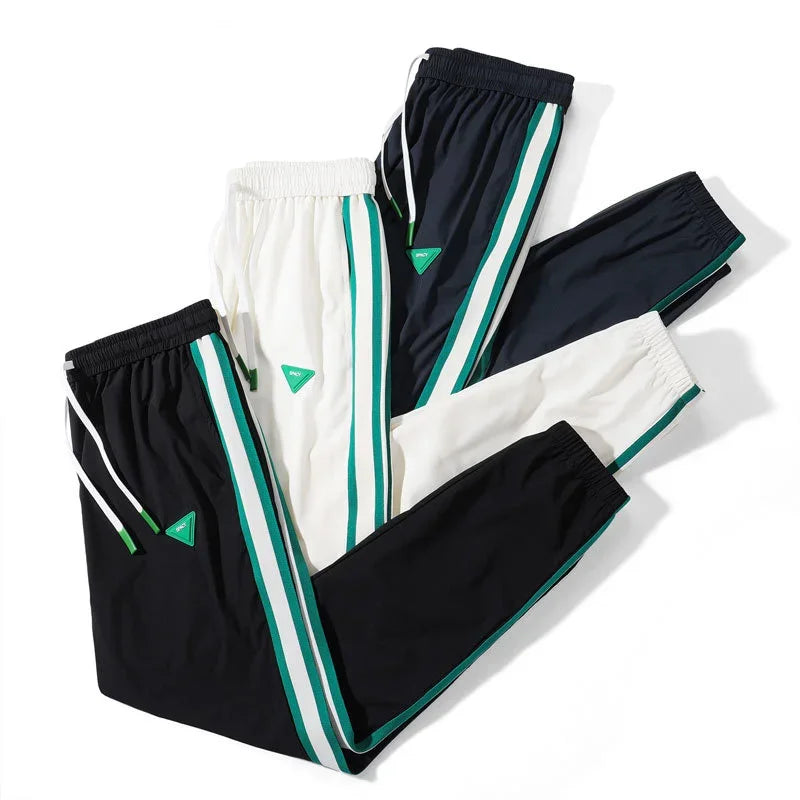 Joggers Streetwear Casual Side Stripe Pants Mens Fitness Sportswear Bottoms Loose Sweatpants Gyms Trousers Track pantalones