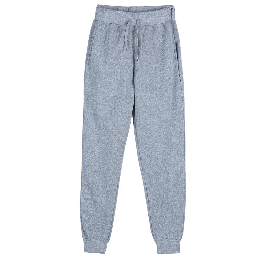 New Joggers Sweatpants Men and Women Elastic Waist Lose Casual Trousers white beige pink yellow Hip Hop Mens Sweat Pants