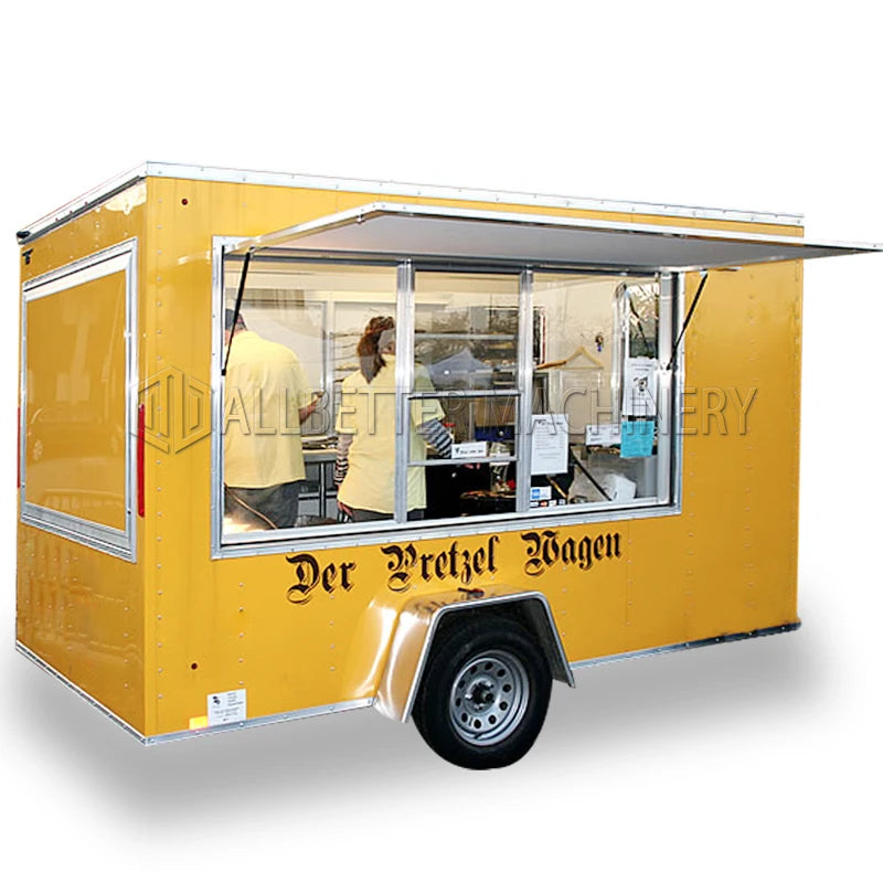 Allbetter Best Quality Food Trailer Street Fast Food Trucks Street Mobile Food Trailer with Full Kitchen Equipments