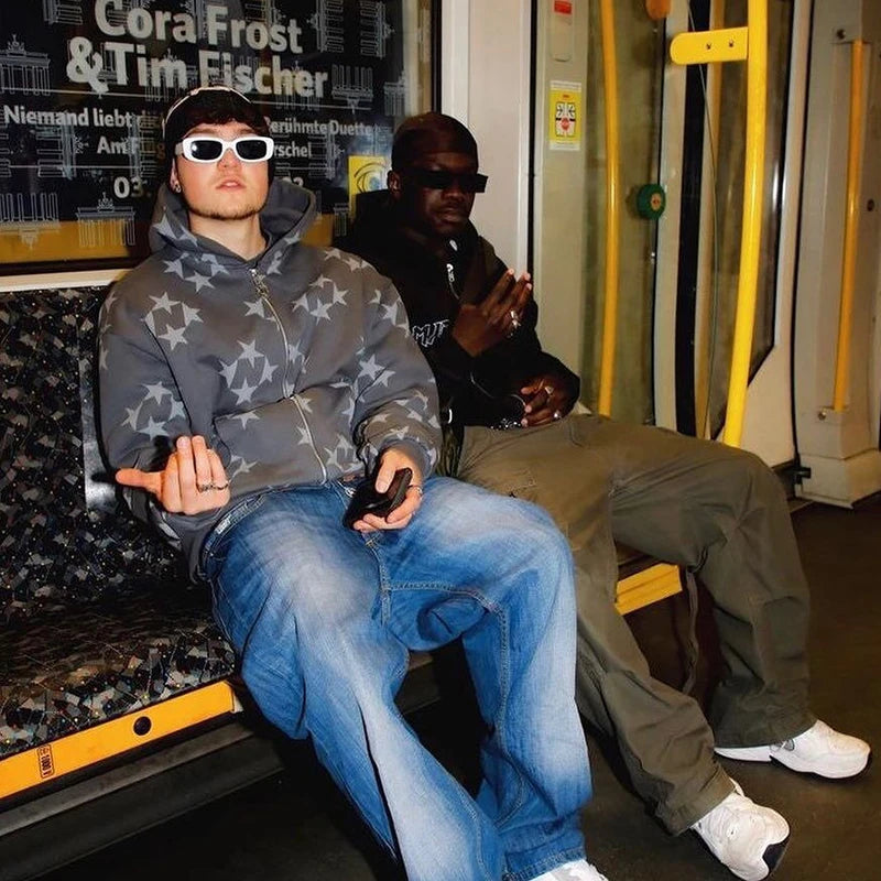 Gothic Long Sleeve Rhinestone Skeleton Hoodie Y2k Jacket Men Hoodies Oversized Full Zip Hoodie Goth Sweatshirt Sport Coat Autumn