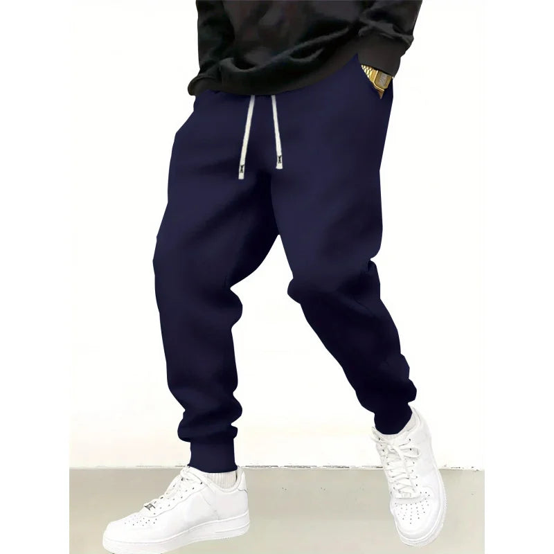 Y2k Black Pants Men Casual Man Light Weight Baggy Men's Sports Spring 2026 Drawstring Elastic Waist Outdoor Running Trousers