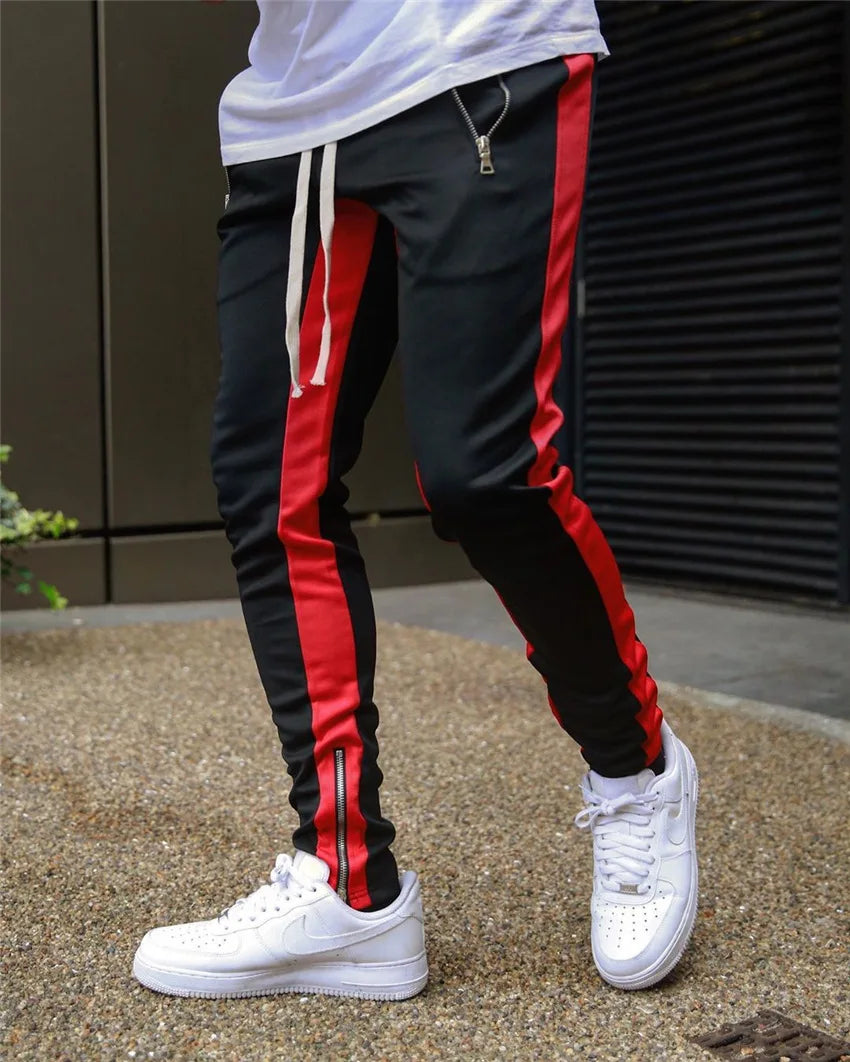 New Mens Casual Fashion Pants Sportswear Skinny Male Trousers Gyms Tracksuits Bottoms Hip Hop Streetwear Joggers Sweatpants K169