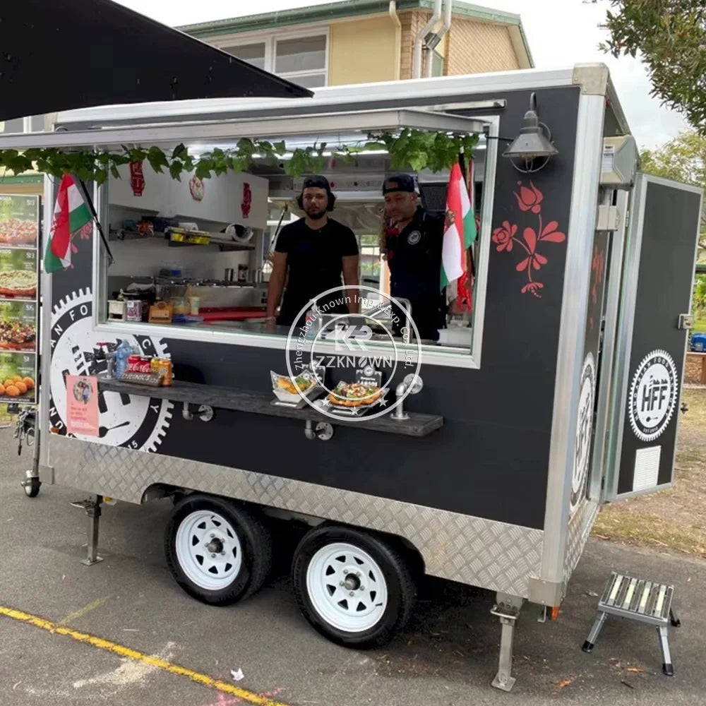 USA Standard Fast Food Truck Mobile Catering Trailer With DOT VIN Concession Food Trailer for Bubble Tea