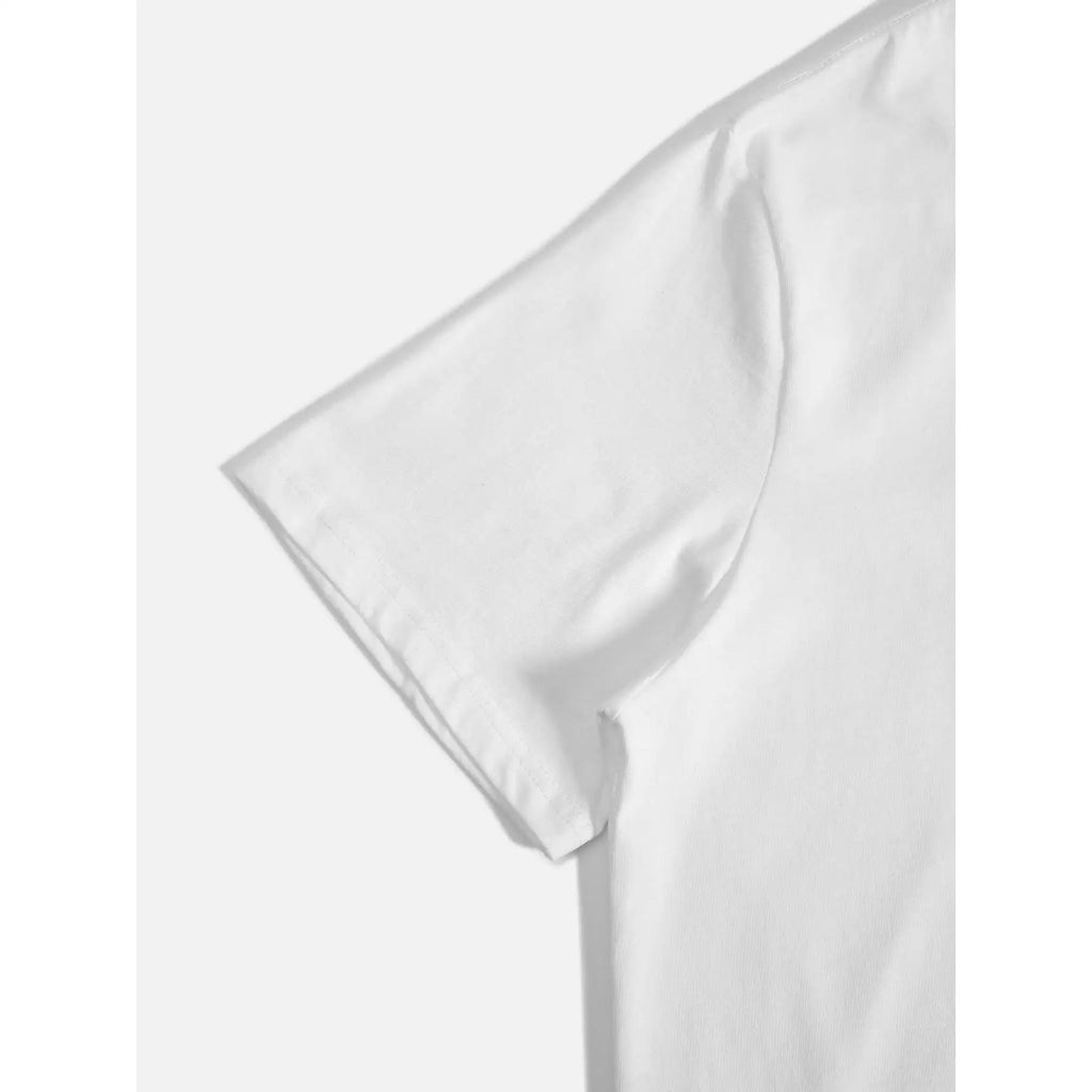 Letter Print Crew Neck T-Shirt, Short Sleeve Casual T-Shirt For Spring & Summer, Women's Clothing Blended Material
