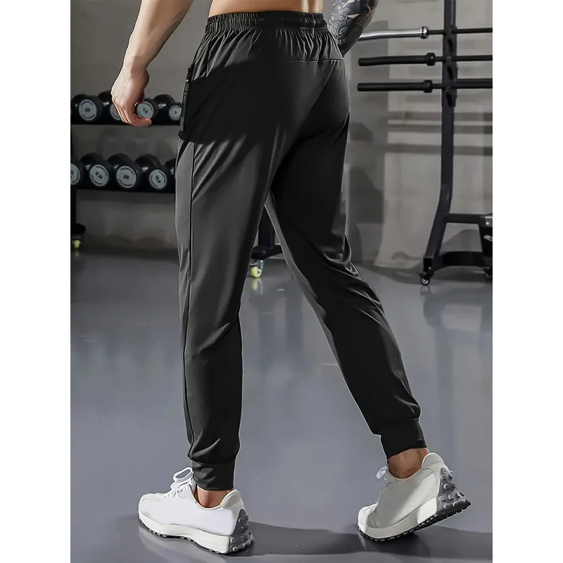 Man Pants Fishing Soft Sweatpants Football Men's Elastic Ice Silk Sports Trousers Baggy Jogging Riding Running Gym sweatpants