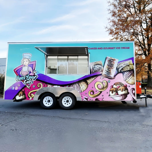 Food Truck Trailer off road camper trailers Outdoor Food Cart Mobile Food Shop with Full Kitchen Equipment in Sale