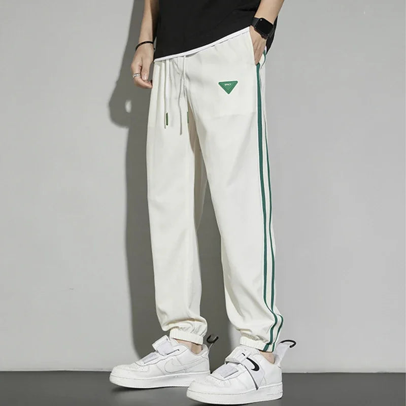 Joggers Streetwear Casual Side Stripe Pants Mens Fitness Sportswear Bottoms Loose Sweatpants Gyms Trousers Track pantalones