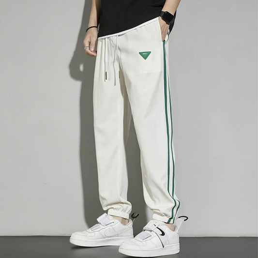 Joggers Streetwear Casual Side Stripe Pants Mens Fitness Sportswear Bottoms Loose Sweatpants Gyms Trousers Track pantalones