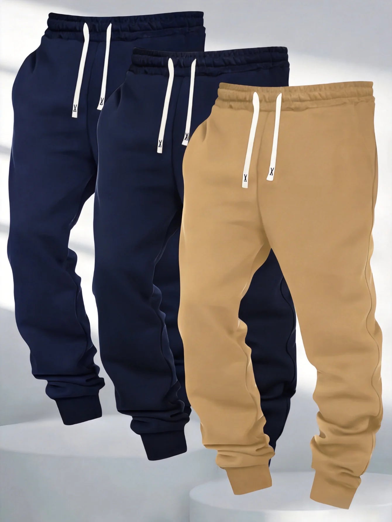 Three-Piece Clothing Men Autumn Men's Casual Pants Male Baggy 2026 Black Sweatpants Sports Elastic Waist Man Y2k Sweatpants Long
