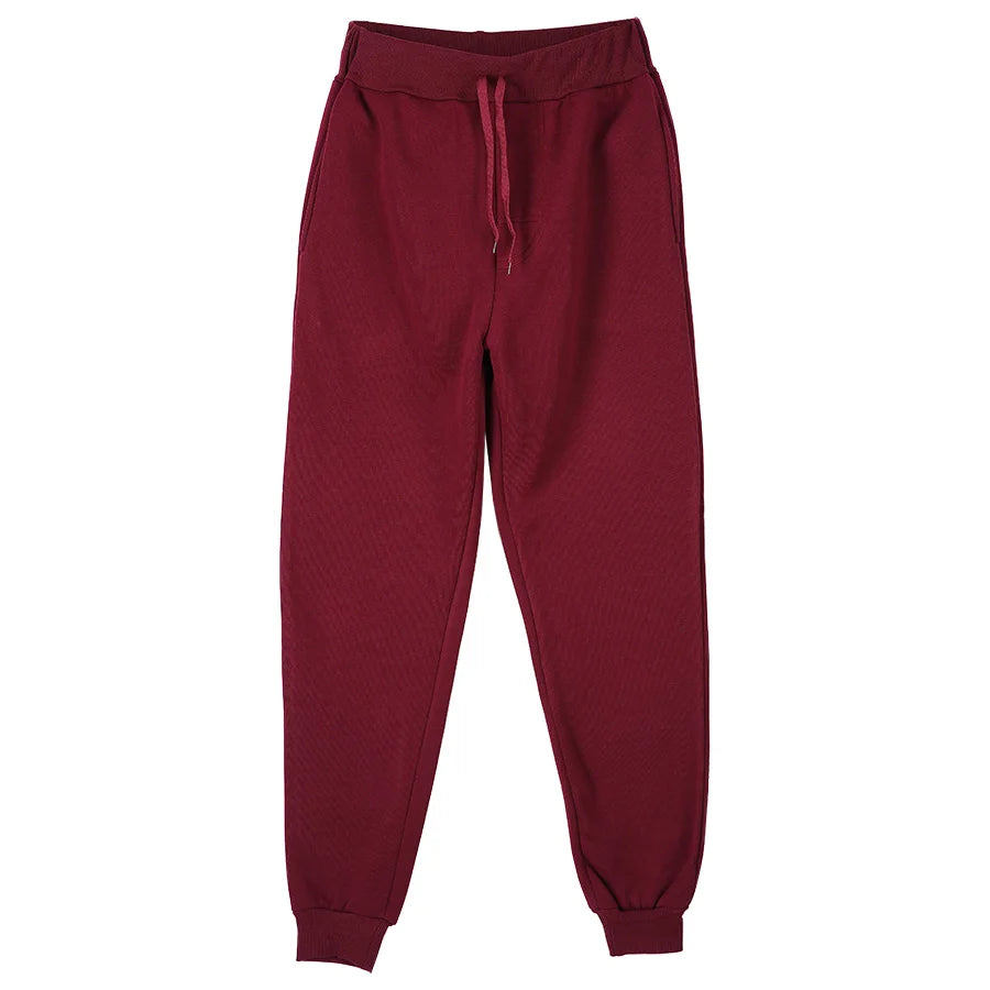 New Joggers Sweatpants Men and Women Elastic Waist Lose Casual Trousers white beige pink yellow Hip Hop Mens Sweat Pants