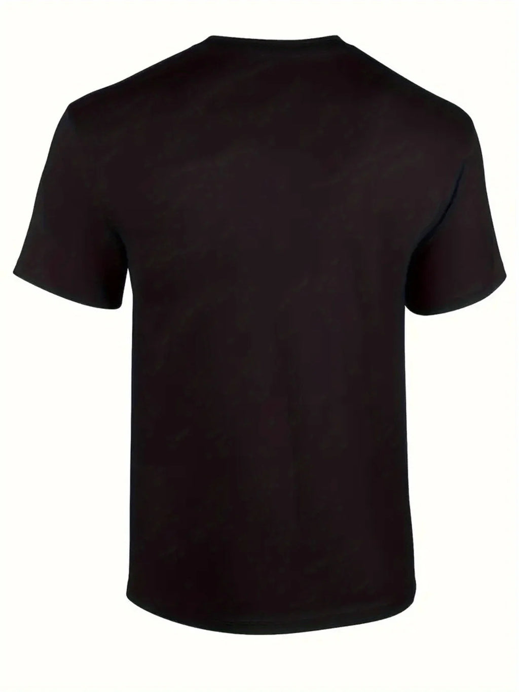 1pc Unisex Cotton Crew Neck T-Shirt - Casual Style, Geometric Tractor Print, All-Season Comfort